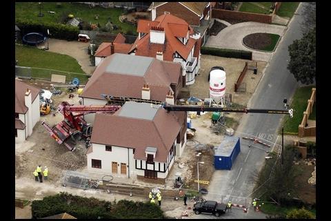 Crane smashes luxury home in Broadstairs
